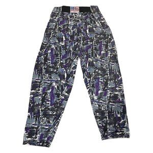 Vtg Touch & Match Mens Abstract Parachute Gym Body Building Pants One Size 80s